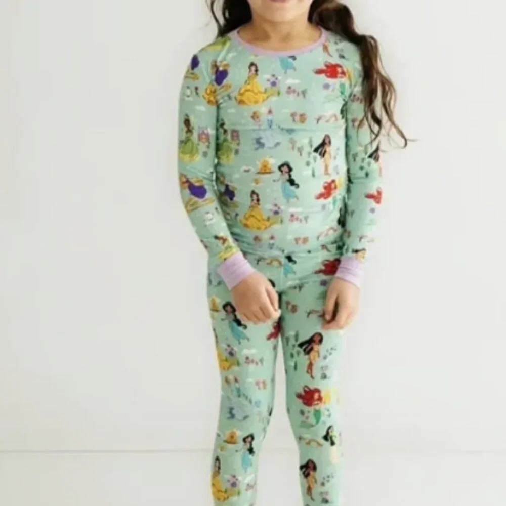 NEW NWT Little Sleepies Disney Princess Dreams Two Piece PJs 18-24 months 18m 24 - Picture 5 of 5